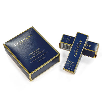 Couleur personnalisée rouge à lèvres boîte de parfum en carton pliable rouge à lèvres cadeau d'emballage cosmétique boîte de couleur en papier