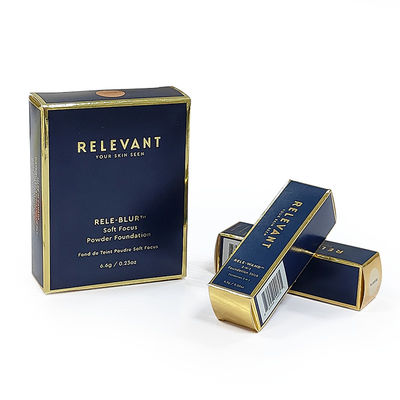Couleur personnalisée rouge à lèvres boîte de parfum en carton pliable rouge à lèvres cadeau d'emballage cosmétique boîte de couleur en papier