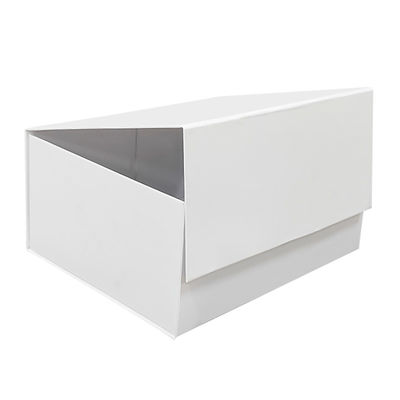 Boîte de papier pliable sur mesure avec coupures à la matrice haut verrouillage automatique bas affichage Boîte de papier blanche à l'envers boîte d'emballage