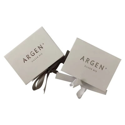 Collier personnalisé bijoux boîte en carton boîte cadeau de luxe emballage avec ruban boîte cadeau magnétique premium