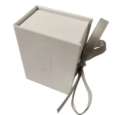 Collier personnalisé bijoux boîte en carton boîte cadeau de luxe emballage avec ruban boîte cadeau magnétique premium