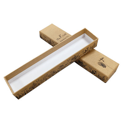 Papeterie design de luxe artisanat d'ivoire papier couvercle et base carton bijoux emballage boîte cadeau avec mousse