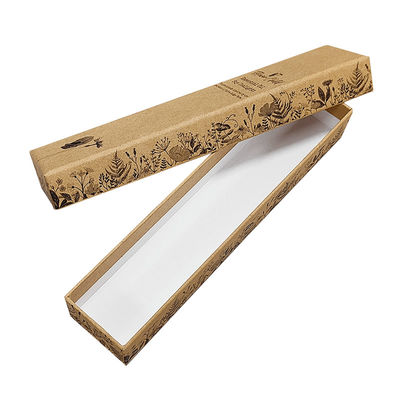 Papeterie design de luxe artisanat d'ivoire papier couvercle et base carton bijoux emballage boîte cadeau avec mousse