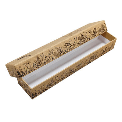 Papeterie design de luxe artisanat d'ivoire papier couvercle et base carton bijoux emballage boîte cadeau avec mousse