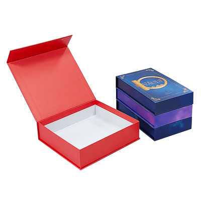 Emballage cadeau de luxe personnalisé boîte en papier rigide magnétique personnalisée avec volet magnétique