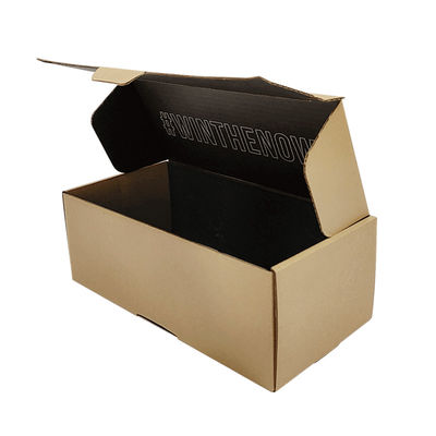 Certificat FSC Sceaux d'ouverture à bande de déchirure facile Brown Kraft Carton ondulé Boîte d'expédition Fermeture à glissière Boîtes de messagerie