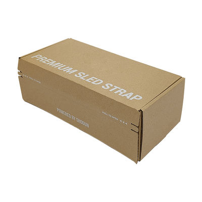 Certificat FSC Sceaux d'ouverture à bande de déchirure facile Brown Kraft Carton ondulé Boîte d'expédition Fermeture à glissière Boîtes de messagerie