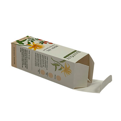 Impression personnalisée Cosmétique de l' huile corporelle revêtue de papier boîtes d' artisanat boîtes de carton pliantes