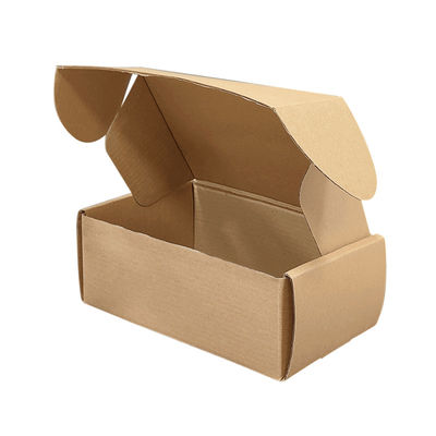 Logo personnalisé Imprimé Eco-friendly Livraison Brown Carton de papier Kraft Mailer Expédition Boîte aux lettres