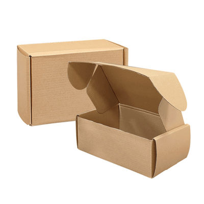 Logo personnalisé Imprimé Eco-friendly Livraison Brown Carton de papier Kraft Mailer Expédition Boîte aux lettres