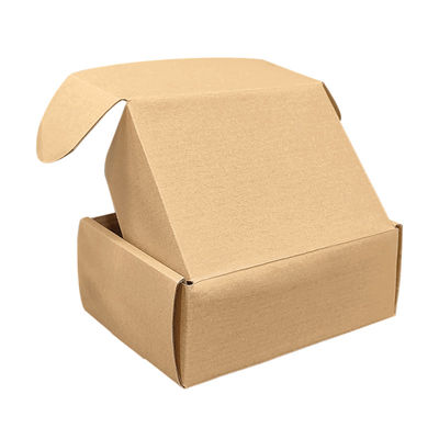 Logo personnalisé Imprimé Eco-friendly Livraison Brown Carton de papier Kraft Mailer Expédition Boîte aux lettres
