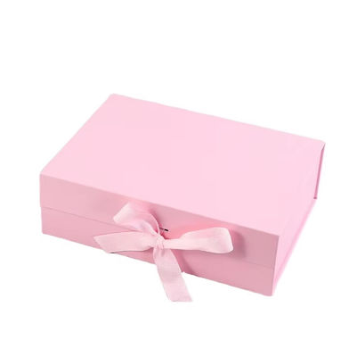 Taille de logo personnalisée Magnétique de luxe Flip Perruque Cosmétique Emballage Boîte cadeau Avec ruban Fermeture magnétique