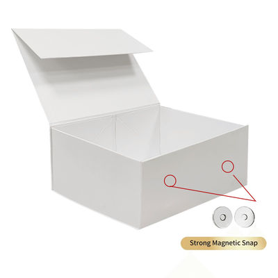 Boîte cadeau pliable à mesure personnalisée Boîte magnétique rigide plate
