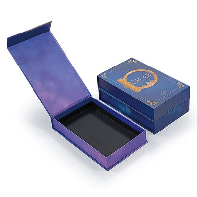 Boîte en papier à logo personnalisé de luxe Boîte cosmétique à fermeture magnétique Boîte d'emballage cadeau pour bijoux Autres produits de luxe Emballage