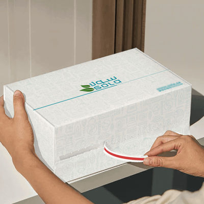 Logo personnalisé Carton ondulé Expédition E Commerce Boîte d'emballage Boîte à fermeture à glissière