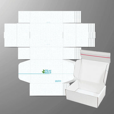 Logo personnalisé Carton ondulé Expédition E Commerce Boîte d'emballage Boîte à fermeture à glissière