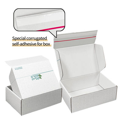 Logo personnalisé Carton ondulé Expédition E Commerce Boîte d'emballage Boîte à fermeture à glissière