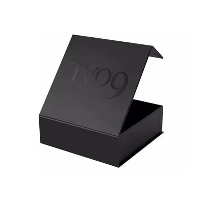 Boîte à bijoux haut de gamme Logo personnalisé cadeau collier bague boîtes d'oreille Emballage Livre de style de luxe Flip Cover Magnétique Boîte