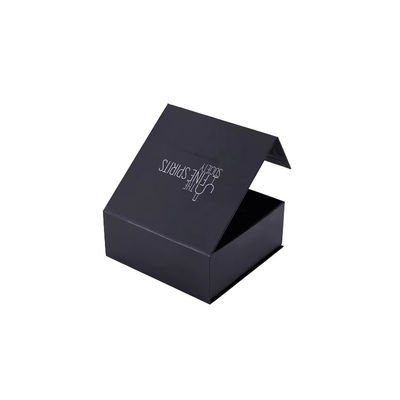 Boîte à bijoux haut de gamme Logo personnalisé cadeau collier bague boîtes d'oreille Emballage Livre de style de luxe Flip Cover Magnétique Boîte