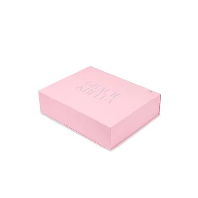 Boîte à bijoux haut de gamme Logo personnalisé cadeau collier bague boîtes d'oreille Emballage Livre de style de luxe Flip Cover Magnétique Boîte