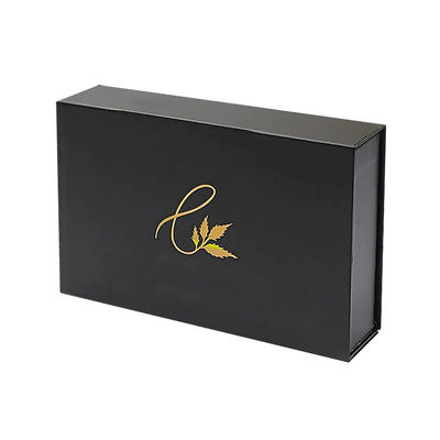 Boîte d'impression sur mesure en carton Boîte cadeau en papier noir avec mousse intérieure