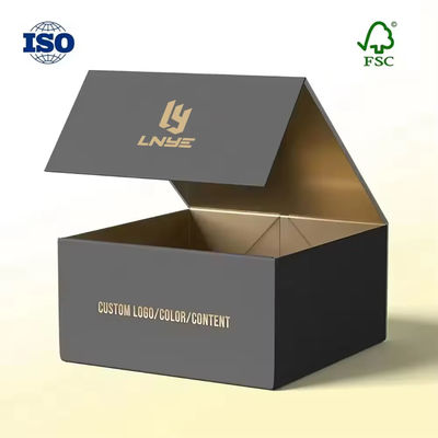 Boîte d'emballage en papier rigide de luxe sur mesure Boîte cadeau en carton Boîte spéciale de papier pliable magnétique pliable