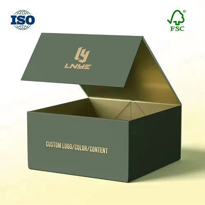 Boîte d'emballage en papier rigide de luxe sur mesure Boîte cadeau en carton Boîte spéciale de papier pliable magnétique pliable