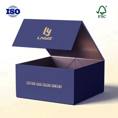 Boîte d'emballage en papier rigide de luxe sur mesure Boîte cadeau en carton Boîte spéciale de papier pliable magnétique pliable
