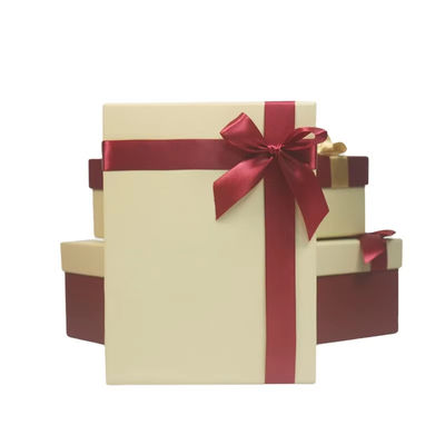 Boîte cadeau haut de gamme Emballage Taille personnalisable Pour la Saint-Valentin La fête des mères Boîte cadeau décoration arc noir blanc