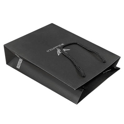 Sacs en papier blanc et noir personnalisés pour les robes