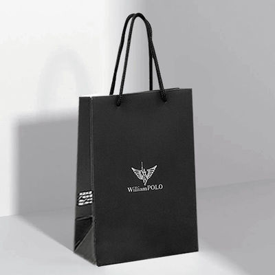 Sacs en papier blanc et noir personnalisés pour les robes