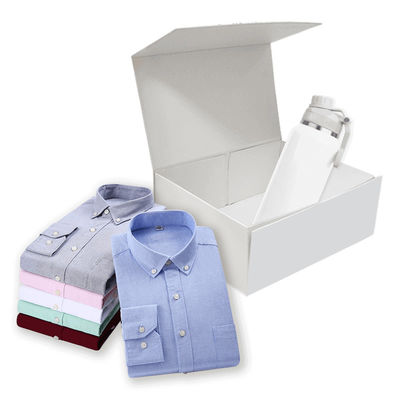 Boîte cadeau pliable en carton rigide en carton avec fenêtre