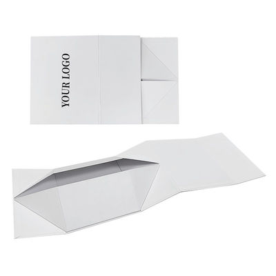 Boîte cadeau pliable en carton rigide en carton avec fenêtre