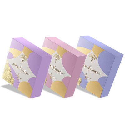 Custom Luxe carré Boîte de papier pliable vide Bouteilles de bougies avec couvercle et boîte Emballage Boîte automatique à boucle inférieure