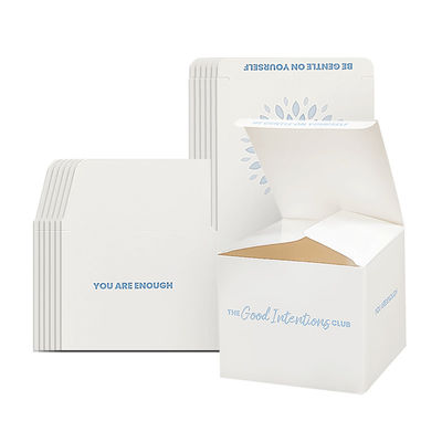Custom Luxe carré Boîte de papier pliable vide Bouteilles de bougies avec couvercle et boîte Emballage Boîte automatique à boucle inférieure