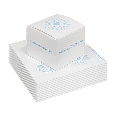 Custom Luxe carré Boîte de papier pliable vide Bouteilles de bougies avec couvercle et boîte Emballage Boîte automatique à boucle inférieure