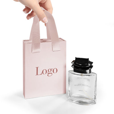 Logo personnalisé tiroir carton coulissant Luxe boîte en papier cadeau haut de gamme collier bracelet bijoux parfum boîte d'emballage avec poignée