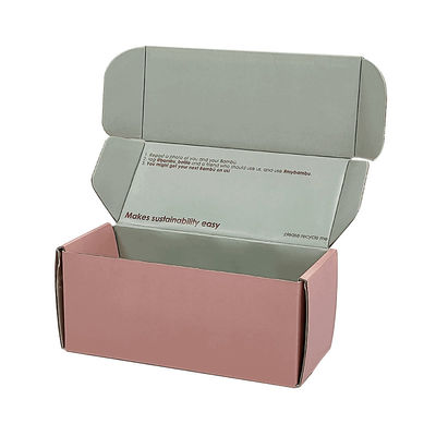 Boîtes à lettres imprimées sur mesure Boîtes d'emballage personnalisées de cosmétiques rose Boîtes d'emballage de messagerie Merci Enveloppe cadeau Carton