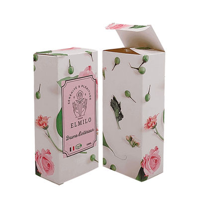 Imprimé sur mesure Parfum biodégradable beauté soins de la peau Cosmétiques Boîte d'emballage Boîte de papier en relief