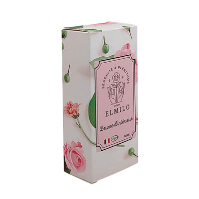 Imprimé sur mesure Parfum biodégradable beauté soins de la peau Cosmétiques Boîte d'emballage Boîte de papier en relief