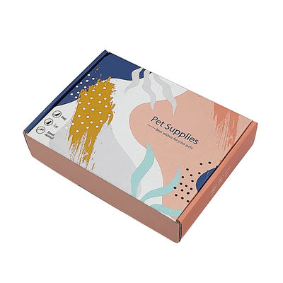 Logo personnalisé Carton pliant Carton ondulé Boîte aux lettres cadeau de vacances Emballage cosmétique Boîte d'expédition Décoration colorée en relief