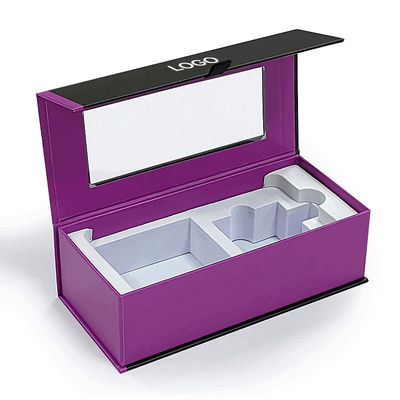Logo personnalisé Luxe carton magnétique sans fil boîte d'emballage casque avec EVA Liner boîte d'emballage suspendue
