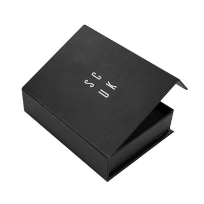Logo personnalisé Luxe Carton noir Smart Watch Boîte d'emballage cadeau magnétique Montres simples avec doublure en mousse