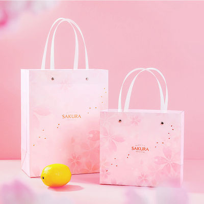 Sacs de magasinage populaires Offset Impression Emballage Sac cadeau en papier avec poignée