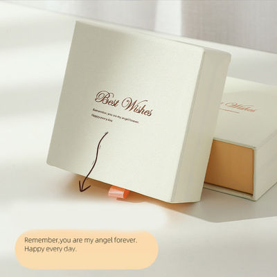 Ensemble de cosmétiques personnalisés tiroir coulissant rigide à retirer bijoux emballage cadeau boîte en papier avec insert