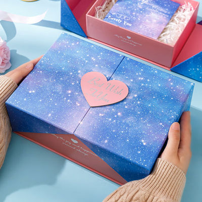 Coffret cadeau personnalisé pour parfum, montre et bague avec ouverture double porte et votre propre logo