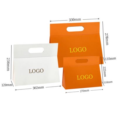 Boîte cadeau pliable de forme spéciale personnalisée avec votre propre logo, portable avec poignée
