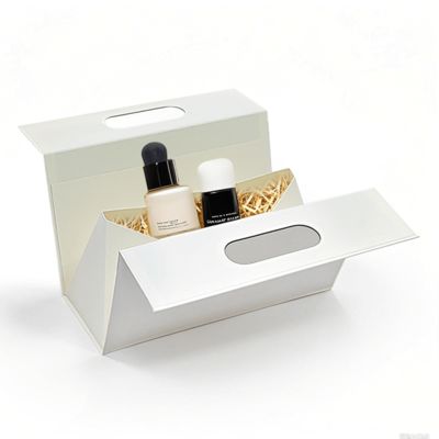 Boîte cadeau pliable de forme spéciale personnalisée avec votre propre logo, portable avec poignée
