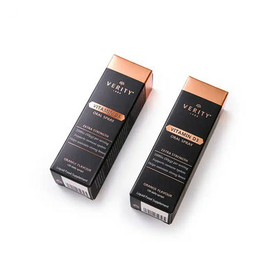 Tubes de lèvres brillantes avec feuille d'or et logo personnalisé imprimé boîtes de papier durables pour le shampooing à l'huile de vernis à ongles CMYK