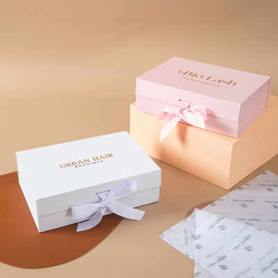 Petite entreprise unique ruban pour chaussettes personnalisé carton de luxe boîte de cadeau de Noël avec fermeture magnétique et stratification UV
